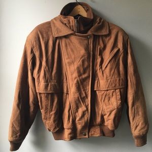 D’Linea | Vintage Bomber Jacket Brown Leather